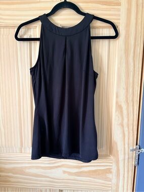Grace Karin Black High-Neck Tank Top with keyhole